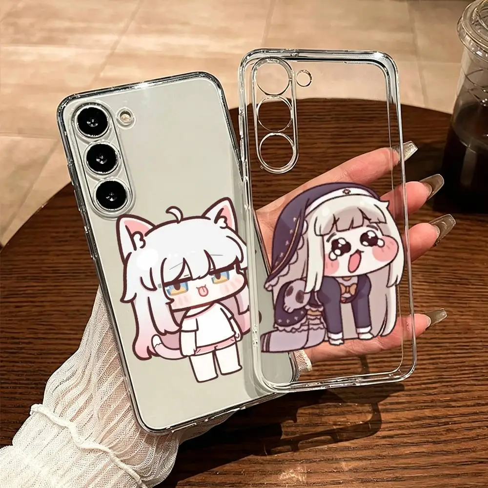 Trickcal Chibi Go Phone Case For Samsung Galaxy Soft Touch Shatterproof Precise Hole Transparent Printed Phone Case