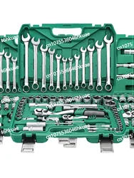 Multifunctional Auto Repair Tool Set 216 Pieces 151 Pieces Fast Ratchet Sleeve Wrench 46 Pieces on-board Set