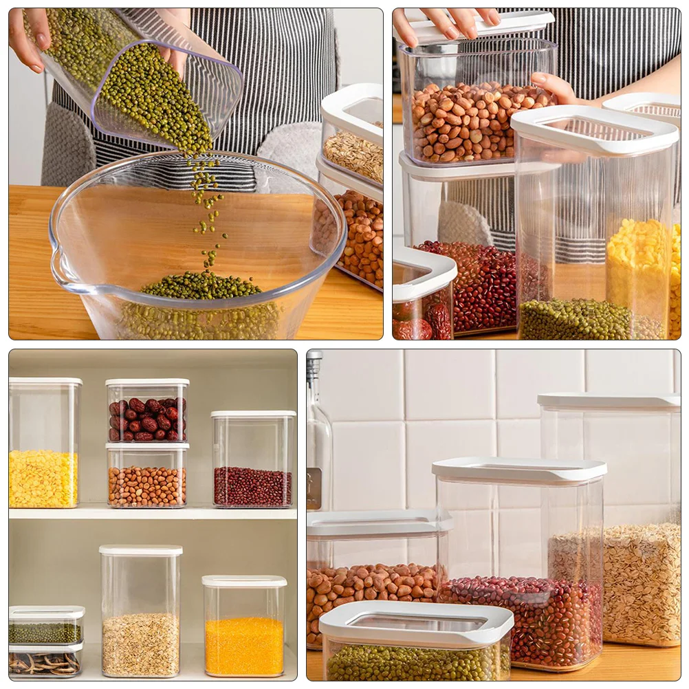 

1Pcs Kitchen Beans Storage Box High-Quality Material Transparent Container Preservation Snacks