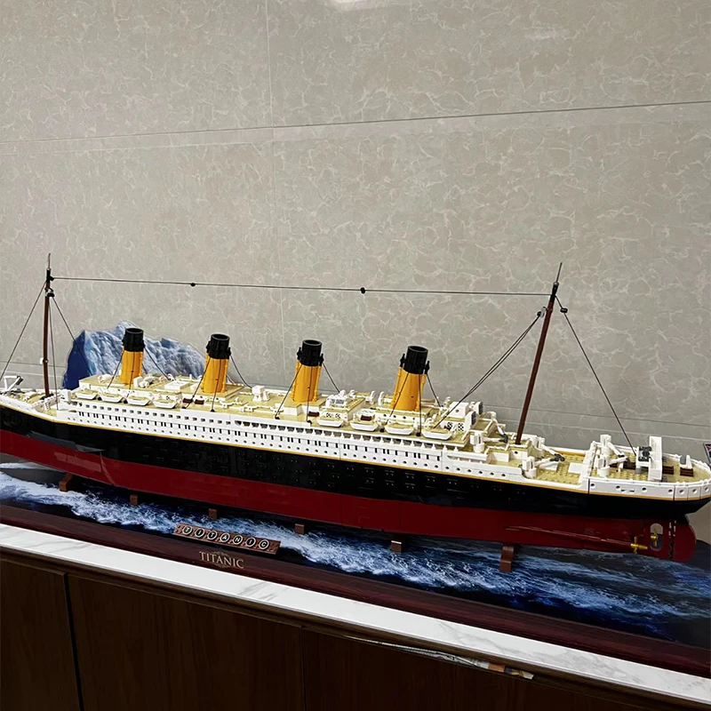 9090Pcs 99023 Compatible 10294 Titanic Large Cruise Boat Ship Steamship bricks building blocks Children Diy Toys Love Gifts