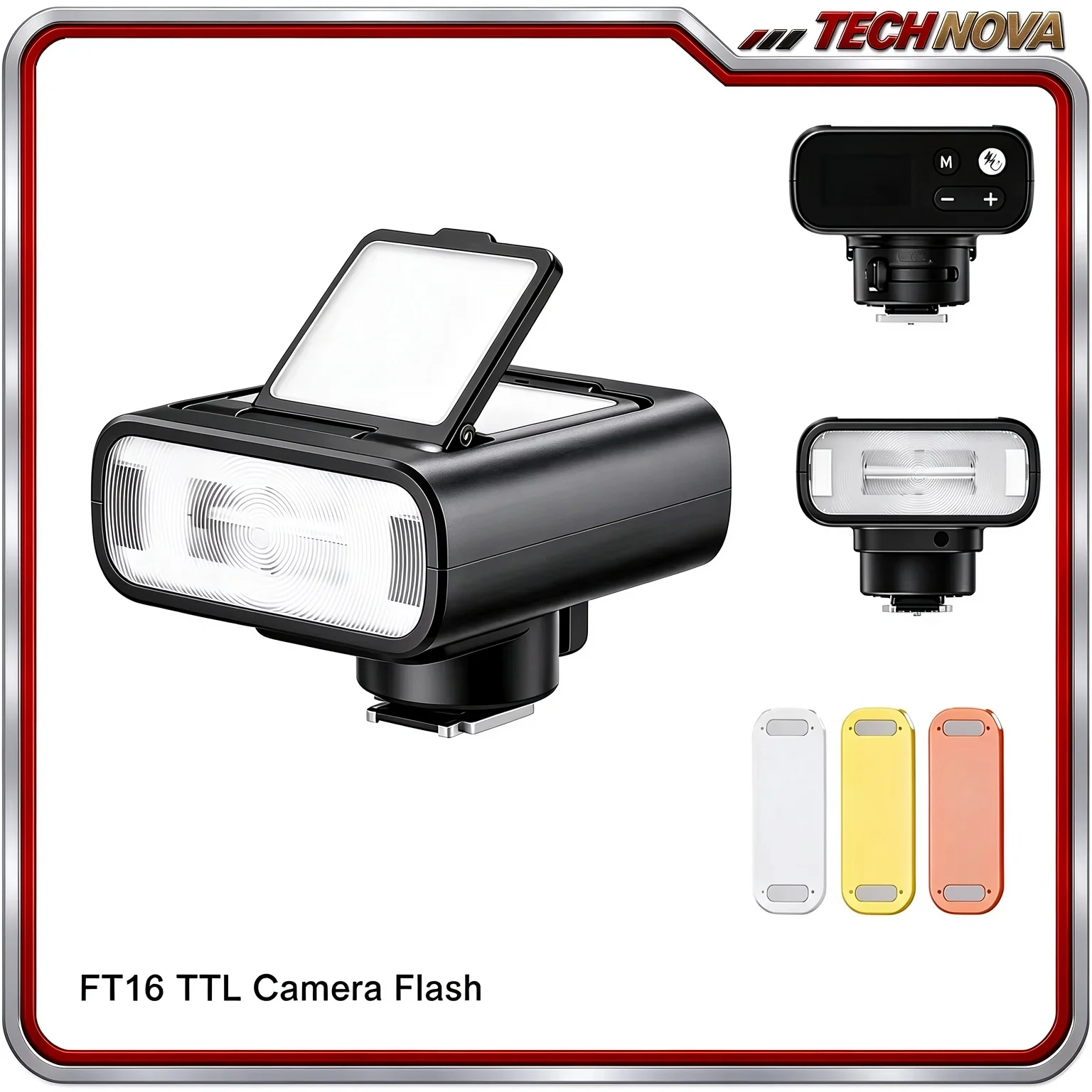 TTL Camera Flash LED Light Speedlite Video Light with 90 Adjustable Flip Light for camera TTL Flash Speedlite Flash 2500-6500K
