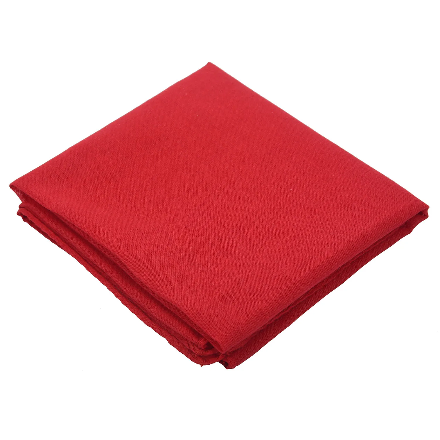 Fancy Plain Bandana 100% Cotton Head Neck Wrist Wrap Neckerchief Scarf 12 Color Colour:RedJAS