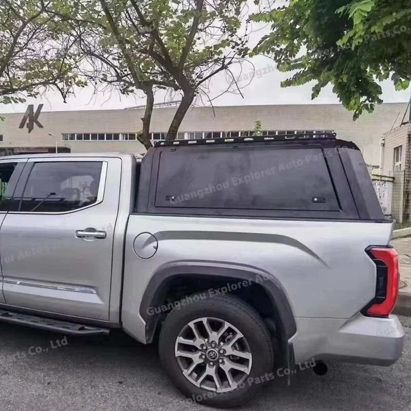 Waterproof Hard Top Pickup Truck Bed Canopy Topper with Sliding Windows Universal Fit