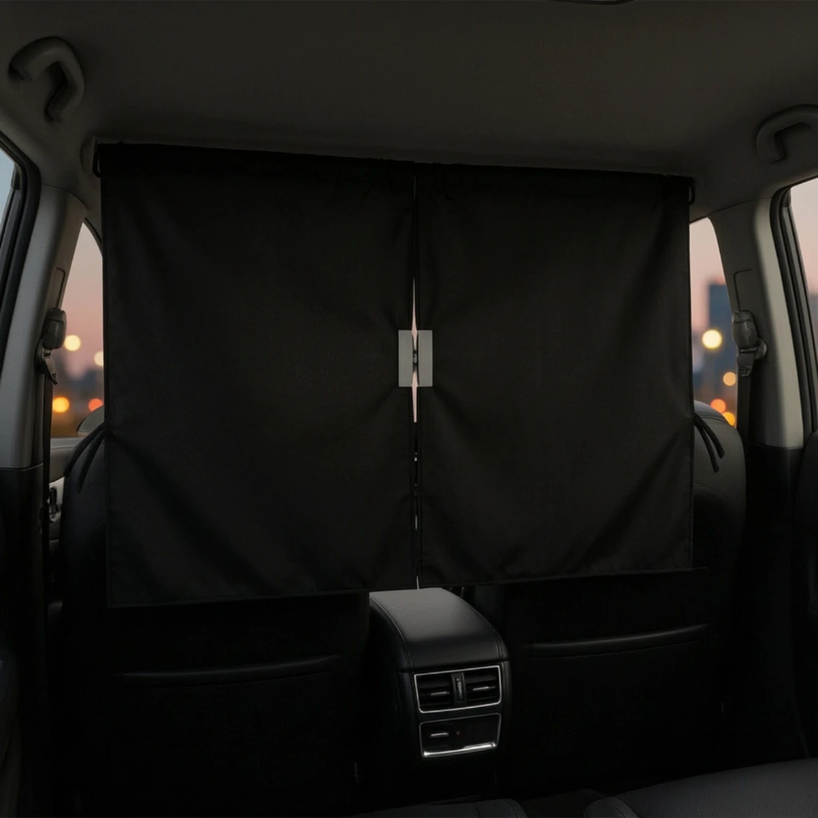 Car Divider Curtain Light-Blocking Car Privacy Curtain Adjustable Sun Protection for Campers, Road Trips