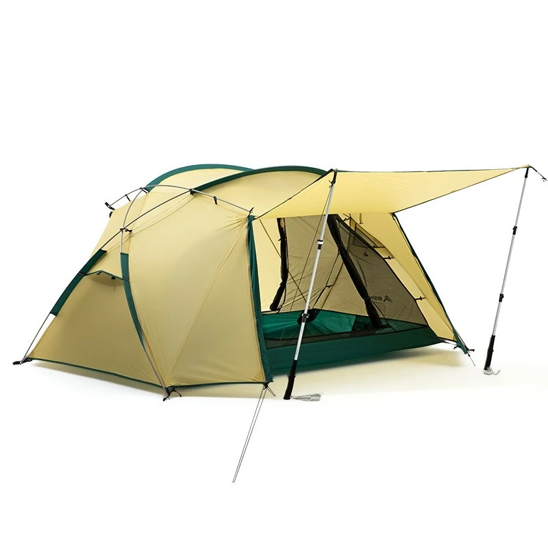 Outdoor tent outdoor mountaineering overnight rainproof -light professional camping single double aluminum pole tent