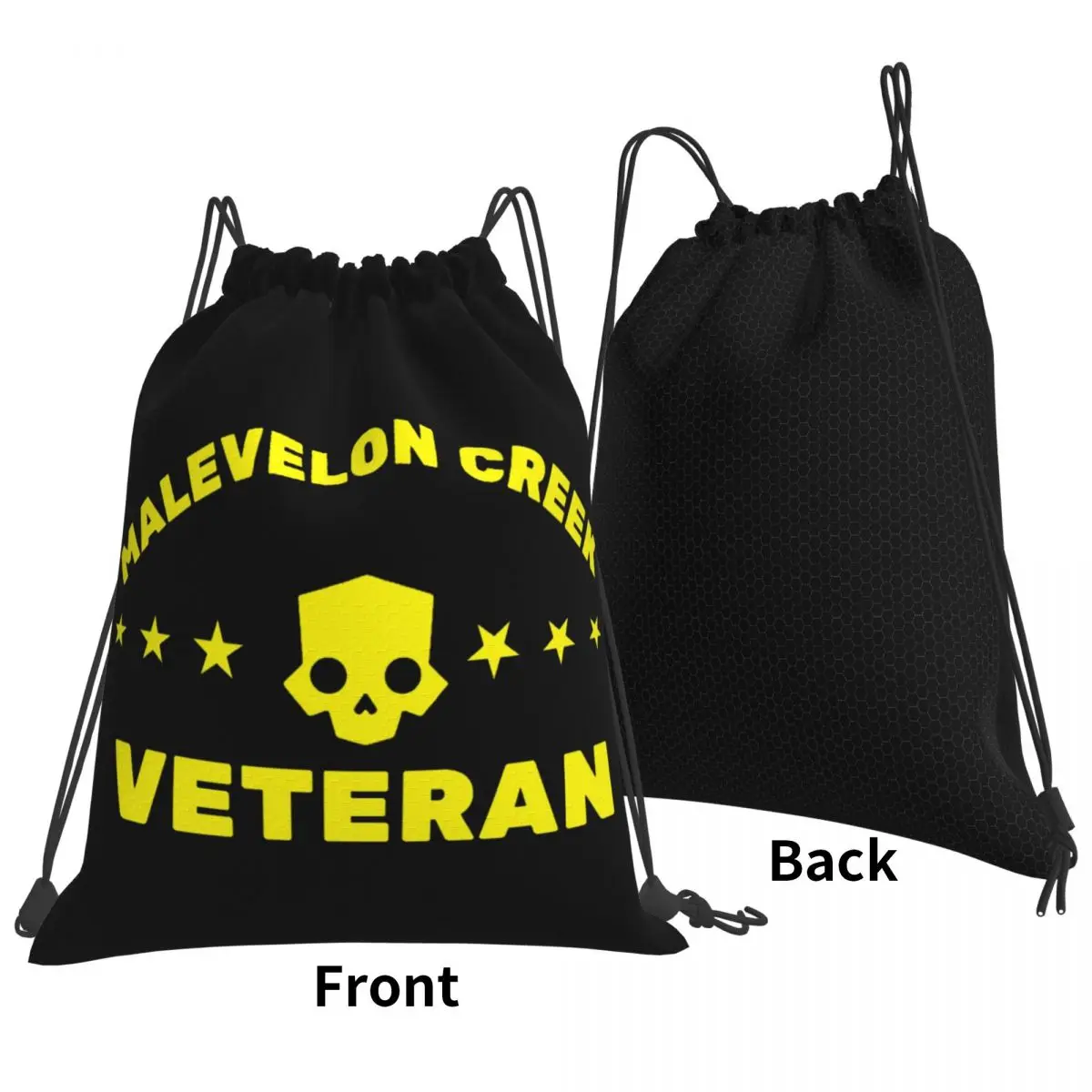

Helldivers - Malevelon Creek Veteran Backpacks Fashion Portable Drawstring Bags Sundries Bag Book Bags For Man Woman Students