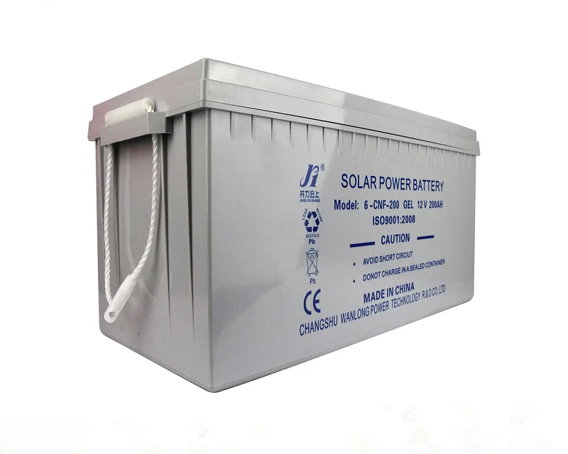 Original brand new Power solar battery 12V 200ah deep cycle lead acid gel battery maintenance free 12V 200amp battery