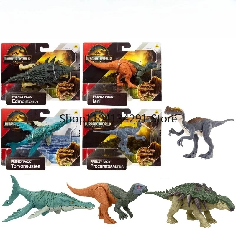 

Оригинальный мир Юрского периода, динозавр возрождения, фигурка Frenzy Pack, Edmontonia Torvoneusses Iani Proceratosaurus, игрушки для мальчиков, аниме