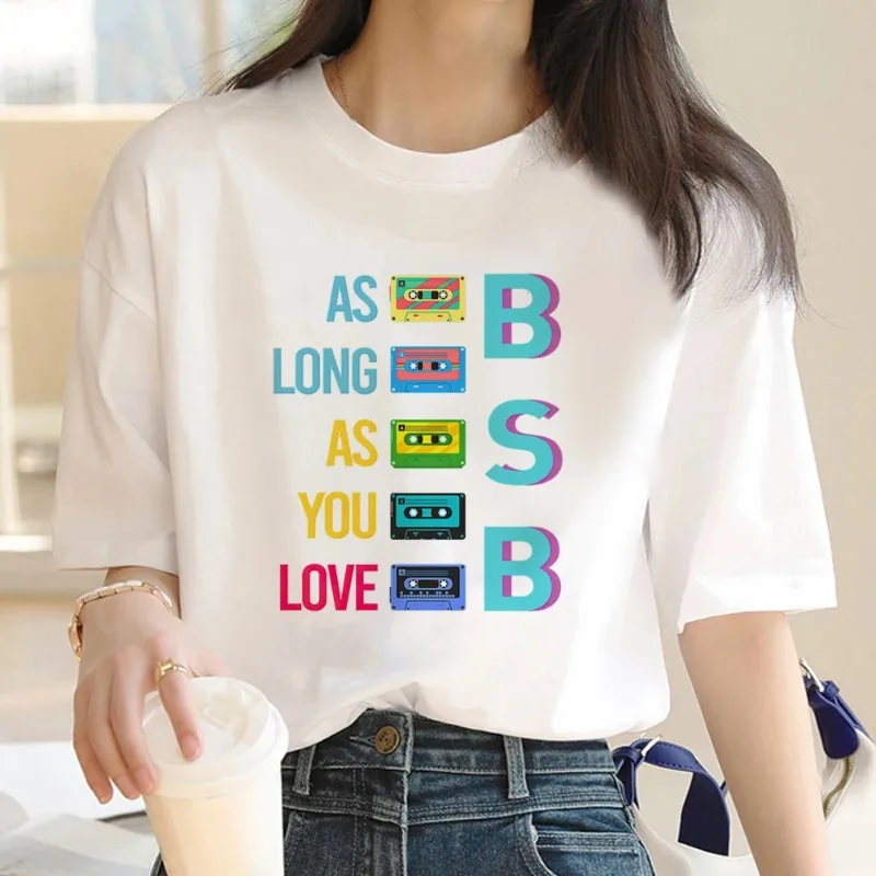 Backstreet Boys Dna 2022 Tour Top camiseta mujer 2022 japonés Grunge divertida camiseta ropa pareja ropa