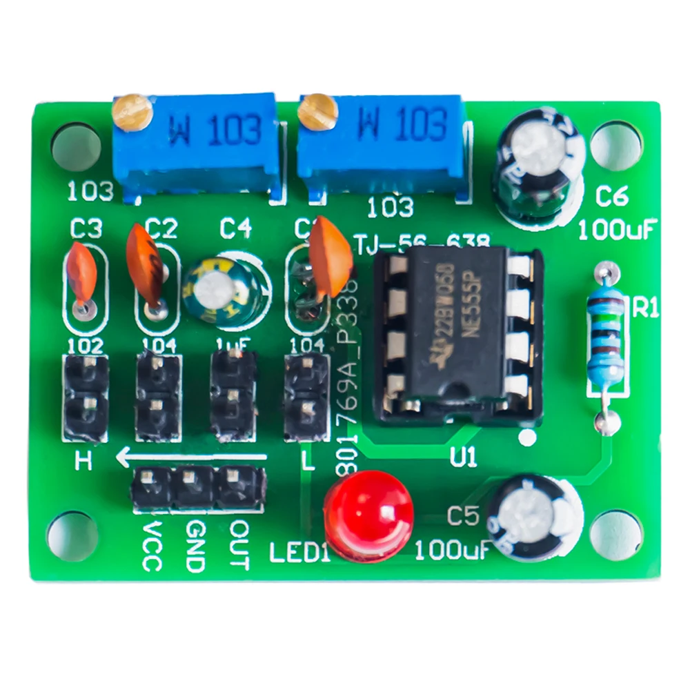 DIY Square Wave Signal Generator Kit MCU Pulse Adjustable Generator Signal Module Electronic Fabrication Projects NE555
