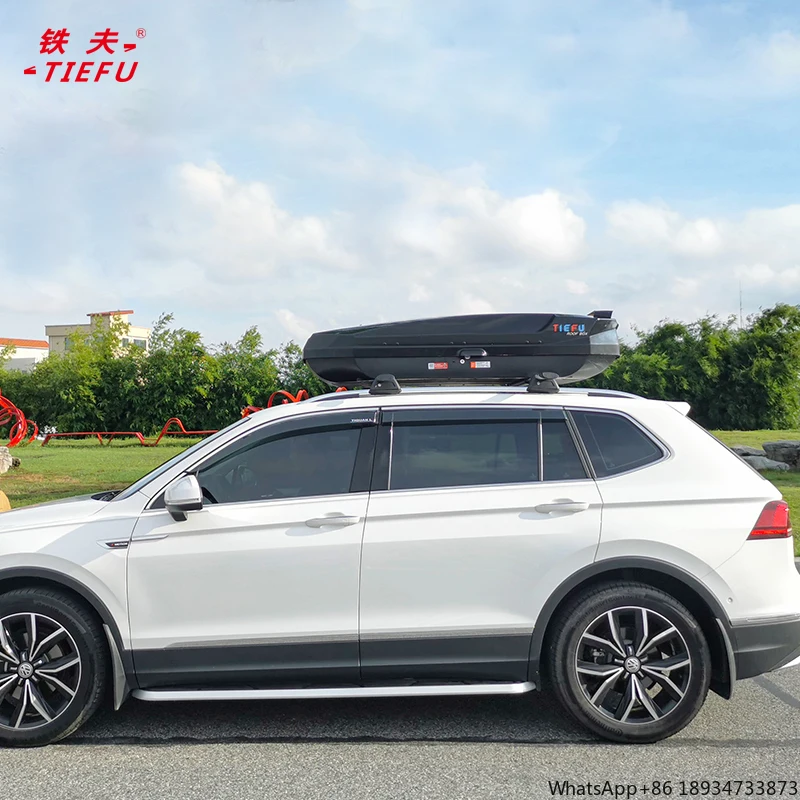 High Quality Large Capacity ABS Material Double Side Open Car Roof Box For Travel