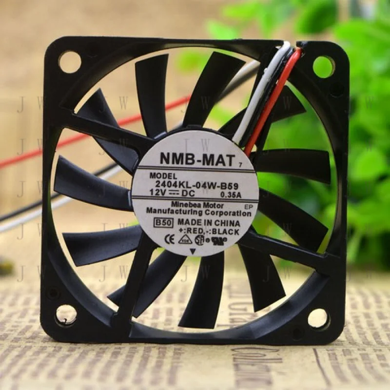 

DDZ for 1PC NMB 2404KL-04W-B59 12V 0.35A 6010 Ultra Thin Fan Direct Current Cooling Fan