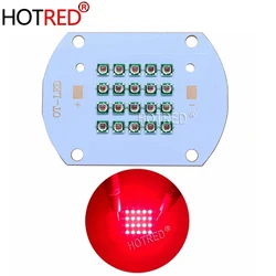 50W 60W High Power LED Chip 660nm Deep Red LED Grow Light 660 nm COB Diode Emitter+Driver+heatsink+cooler+lens reflector