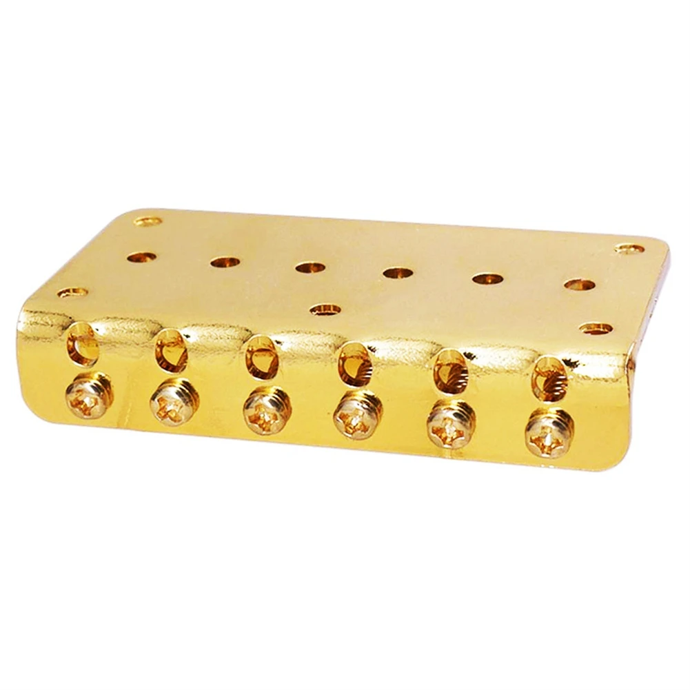 Pont Hardtail pour guitare électrique avec 6 cordes, selles à rouleaux fixes et compatibilité Top Loading pour modèles Tele
