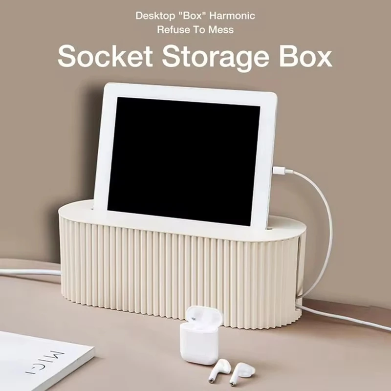 Cord Organizer Box Cable Cord Organizer Box To Hide & Conceal Power Strips Household Desk Cable Management Socket Box