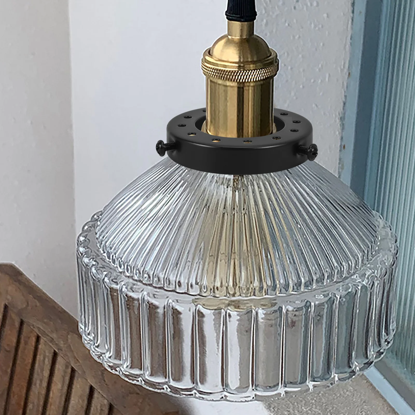 الرجعية قلادة ضوء 3 حفرة حلقة عاكس الضوء محول مادة الحديد دائم تركيب سريع لمصابيح أرضية الطاولة