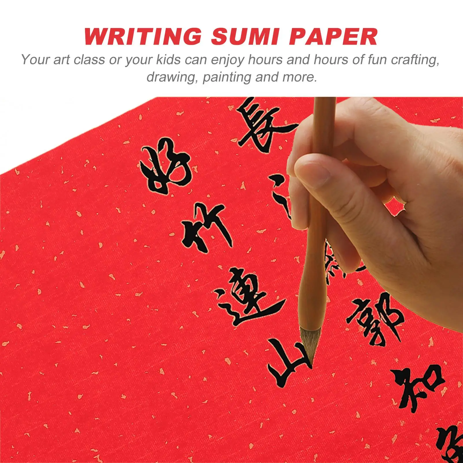 Sprinkle Gold Rice Paper Calligraphy Drawing Xuan Practice Roll Lightweight Compact Size Watercolor Painting Supplies