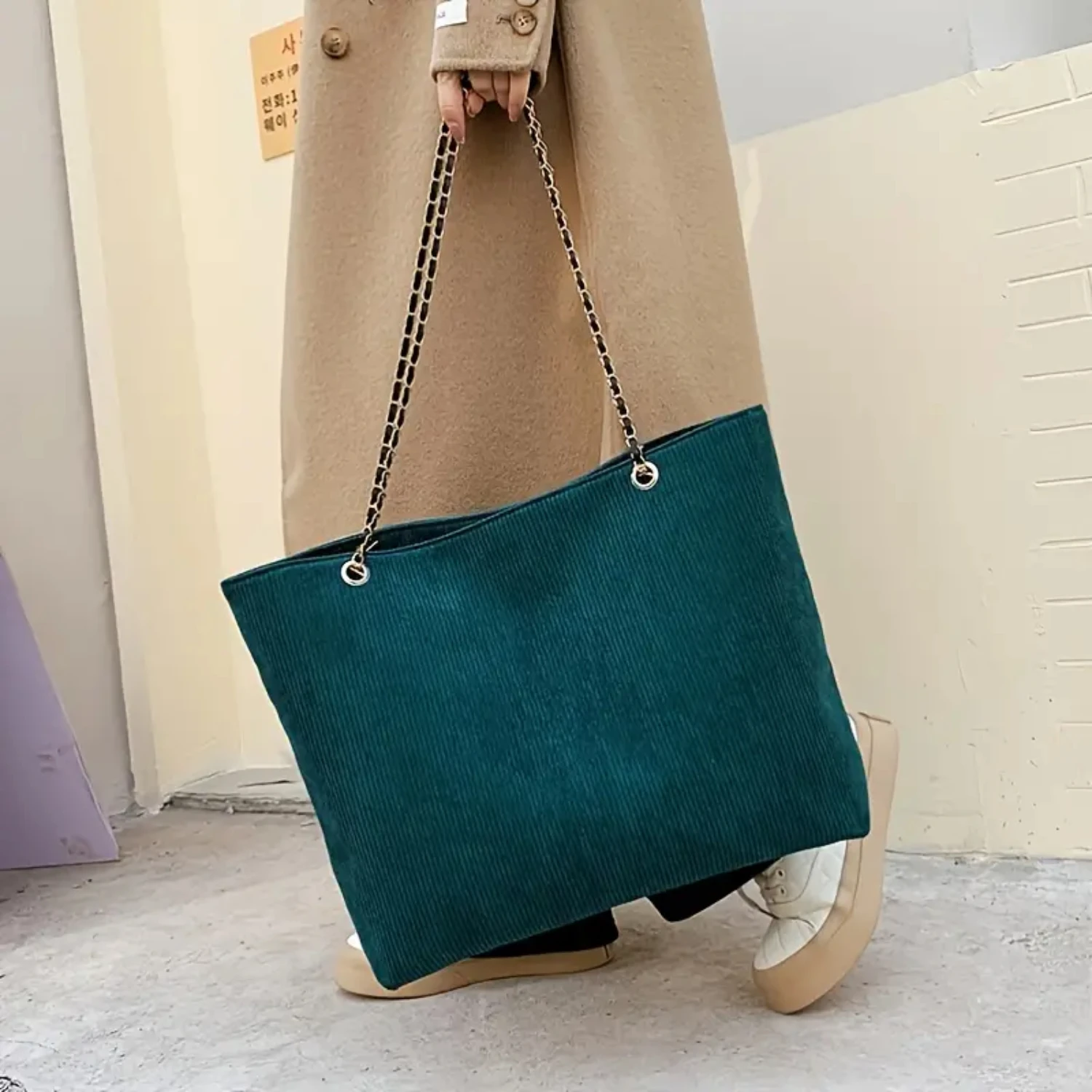 

Модная сумка через плечо с цепочкой, сумка большой вместимости