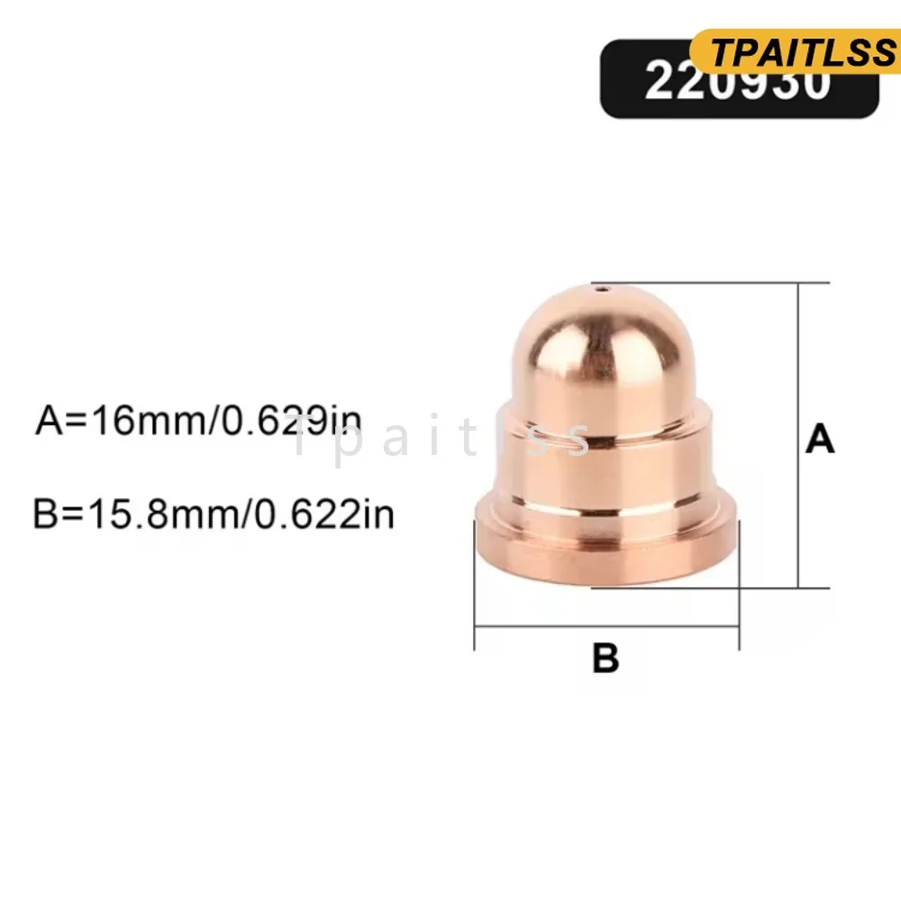 Plasma Nozzle 220930 For Hypertherm Powermax45/65/85/105 Torch 20/40/60/100Pcs