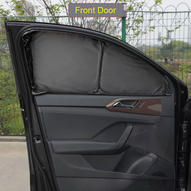 

Автомобильный солнцезащитный козырек на черное окно для Volkswagen TAOS 2021-настоящее время, автоматическая защита от УФ-лучей, теплоизоляция, защитная крышка, аксессуар для интерьера