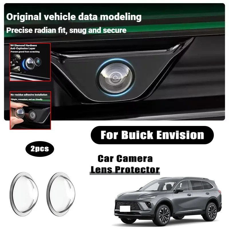 

2PCS car camera lens protective cover For Buick Envision rearview reversing camera protective cover 360°camera protection