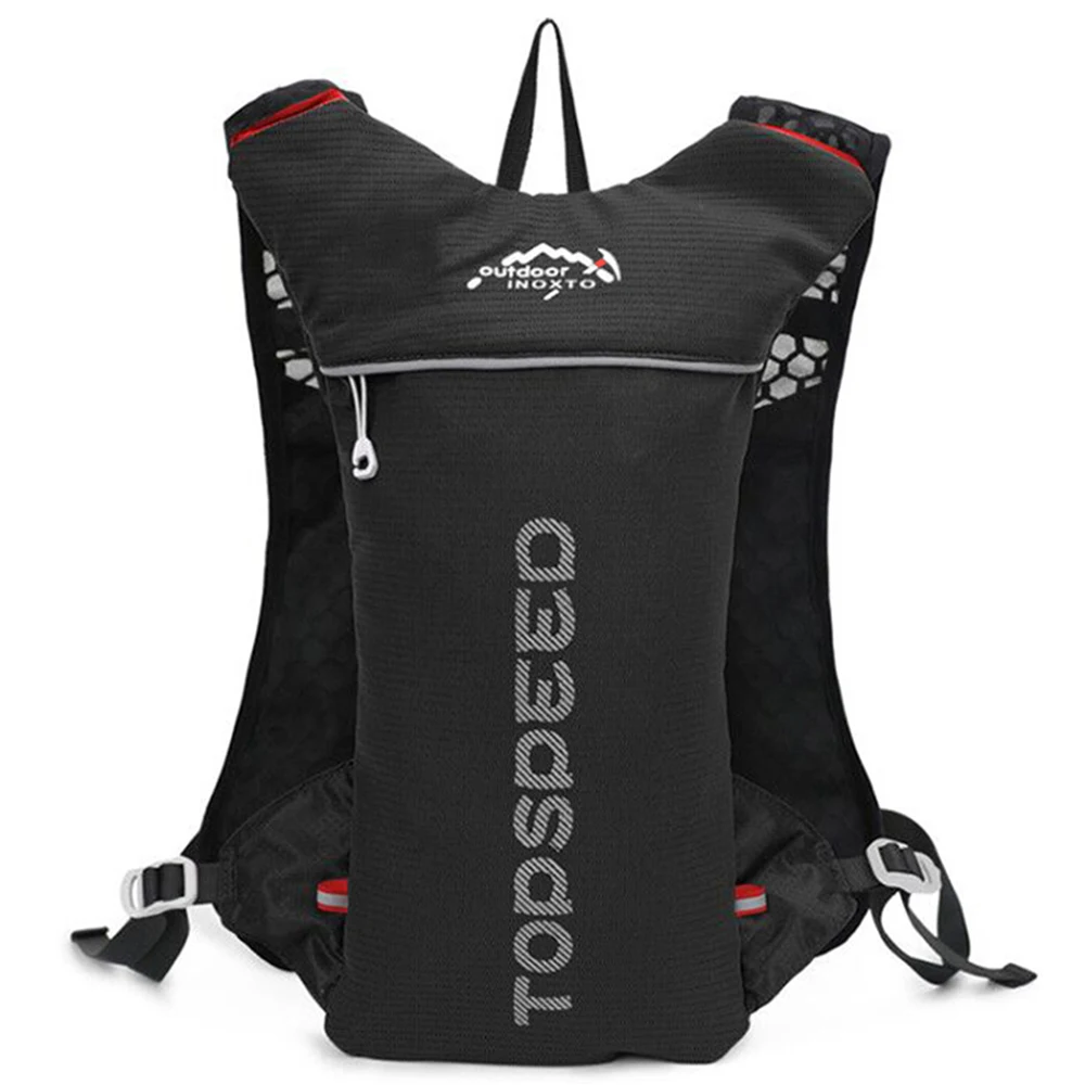 INOXTO Running Ultra-light 5L Backpack Running Hydration Trail Backpack Vest Outdoor Marathon Bicycle 2L Water Bag Marathon Race