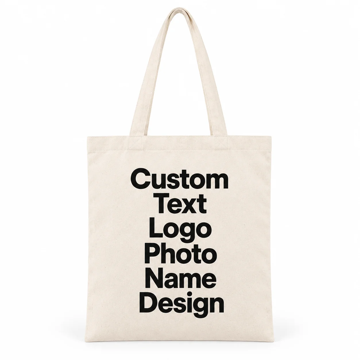 Custom 10Pcs Canvas Tote Bags Multiple Sizes Personalized Text Printing Reusable Party Favor Bags For Halloween Christmas Gifts