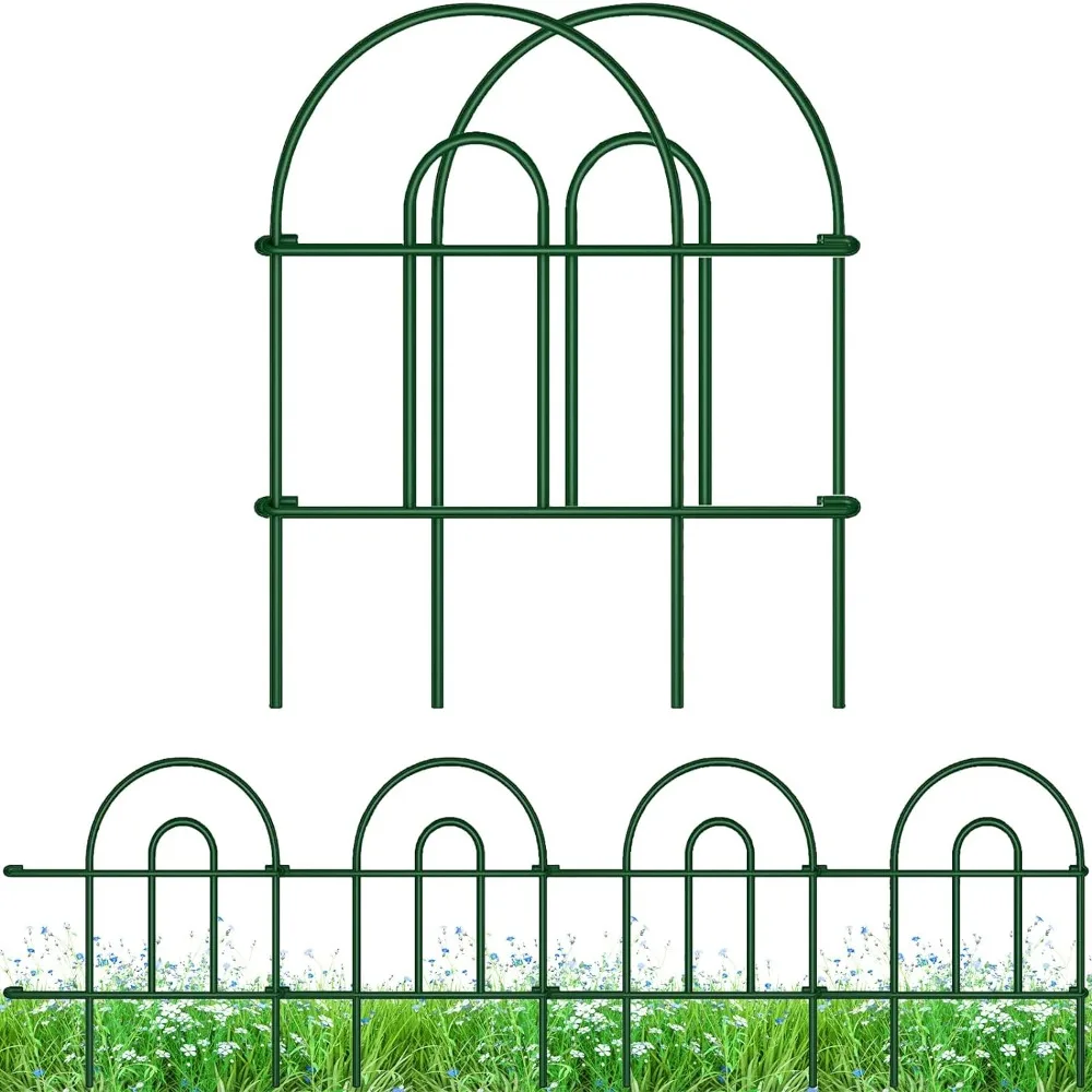 

Garden Fence, Border 35panels 18inchl X 50ft, Barrier Fences Border, Thicken Metal Wire Fencing, Garden Fence