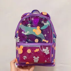 Shanghai Disneyland Halloween Mickey and Minnie Cartoon Glow-in-the-Dark Backpack