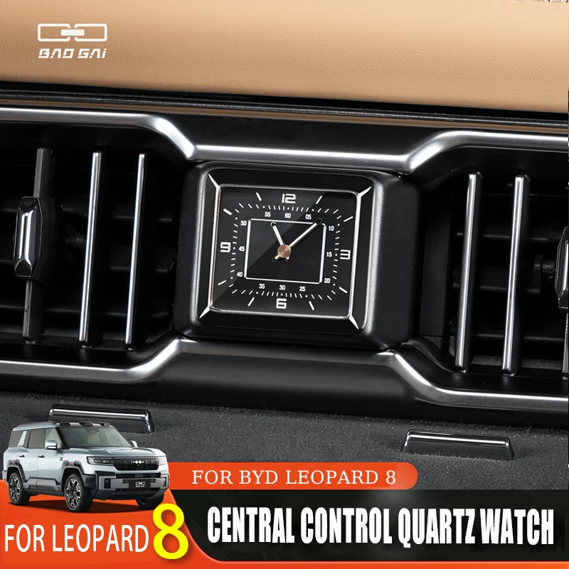 

For BYD Leopard8 FC8 Car Central Control Quartz Watch Air Vent Luminous Clock Interior Decor Accessories Universal Fit