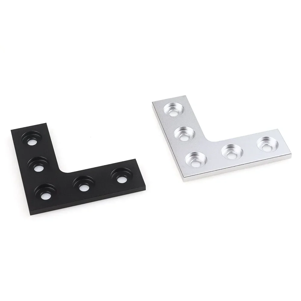 4Pcs/lot Openbuilds L Type 5 Holes 90Degree Joining Corner Connector Plate Angle Bracket Joint Strip for 2020 Aluminum Profile