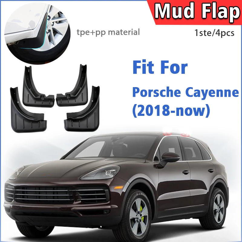 

For Porsche Cayenne 2018 2019 2020 2021 2022 2023 2024 2025 Mudflaps Fender Mud Flap Guards Splash Mudguard Car Accessories 4pcs