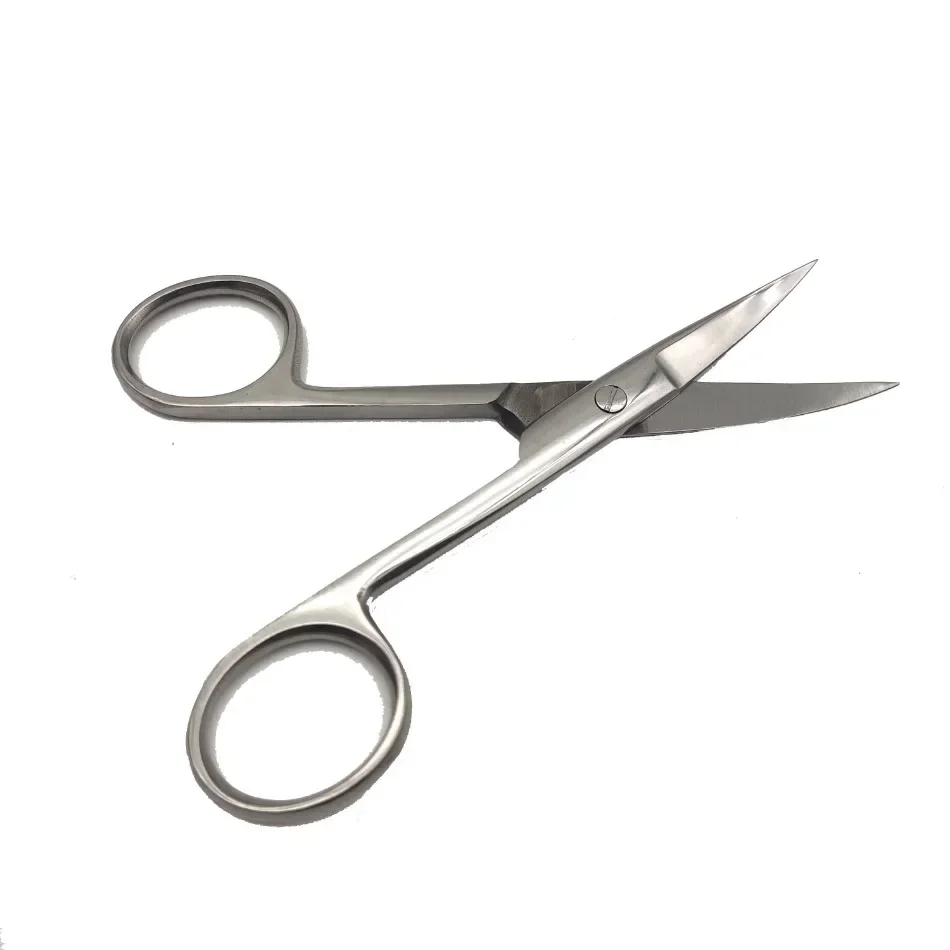 Medical Stainless Steel Surgical Scissors Straight Tip Curved Tip Student Training Laboratory Gauze Suture Removal Scissors