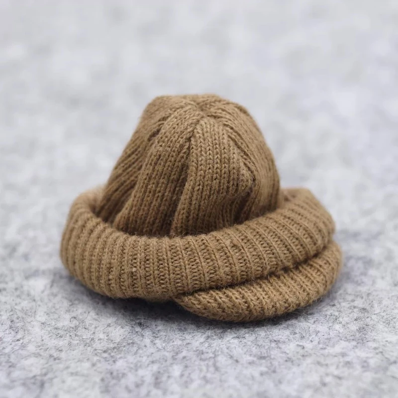 1/6 Scale Hobbies Soldier Pilot Ear Protection Yarn Hat Model Decor for 12'' Toy Figures Body Accessories