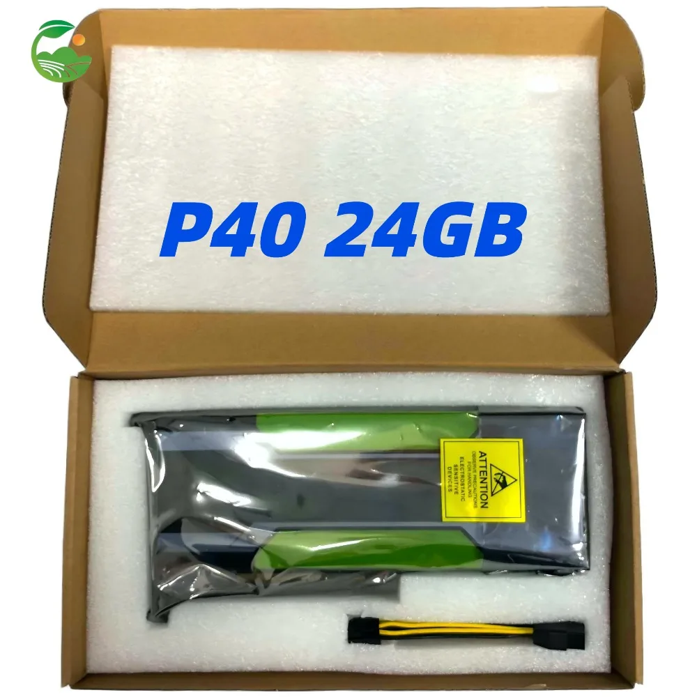 P40 24GB GDDR5 GPU Card, Dual Slot PCI-E 3.0 X16 Accelerator for AI Deep Learning & Machine Learning Workloads