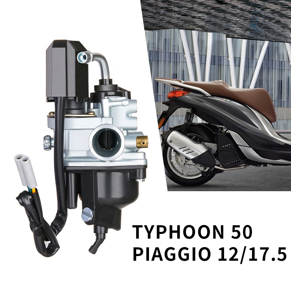 Gaźnik do motocykla Dellorto Piaggio Typhoon PHVA 50 50cc 12mm 17.5 MM DIESIS Avec E-rozrusznik