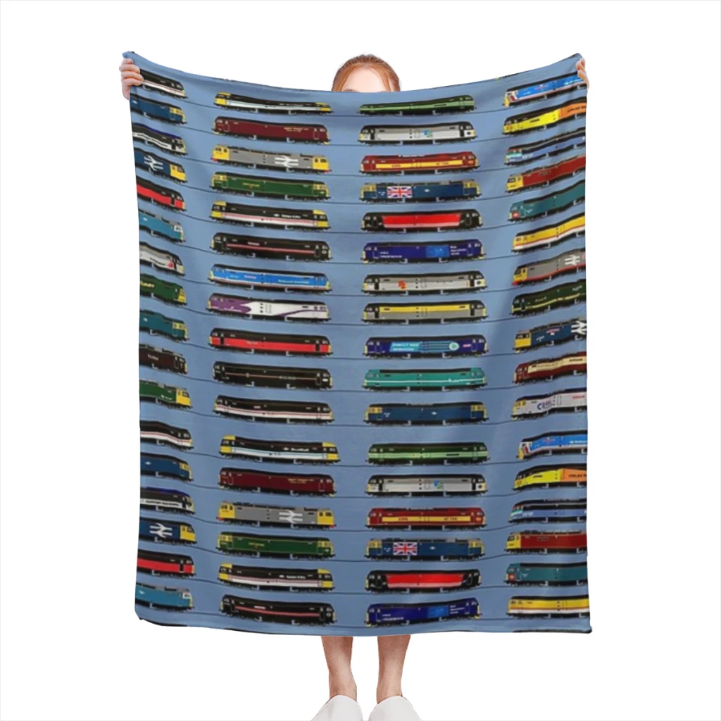 

class 47 locomotive collection blankets Warm Flange blankets Soft and comfortable blanket picnic blanket