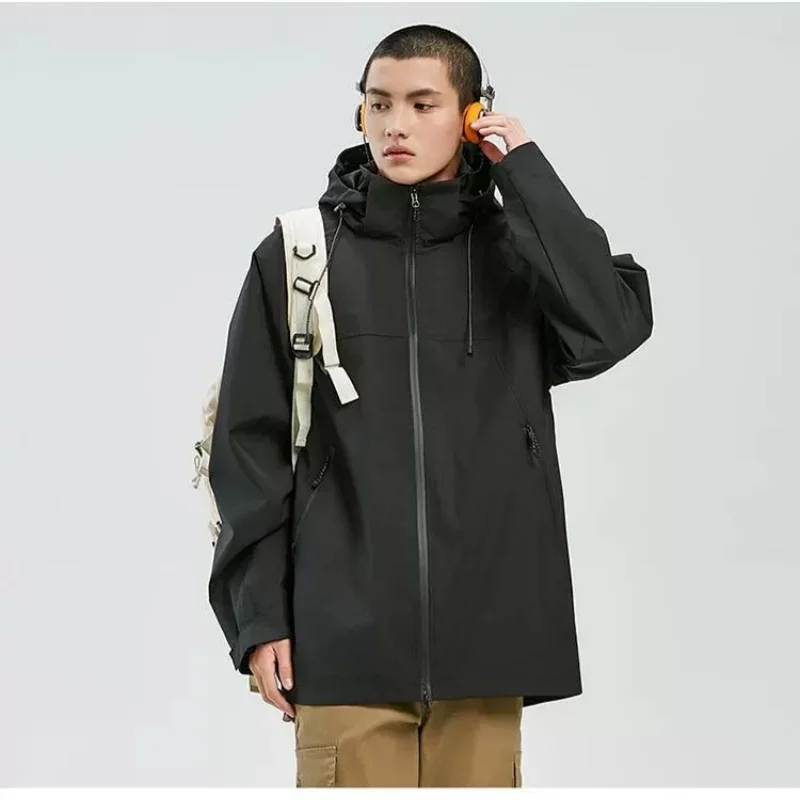 

EiAO Windbreaker Premium Waterproof Men Women Detachable Hood Windbreaker Couple's Outdoor Coat for Hiking Camping Fishing 2025