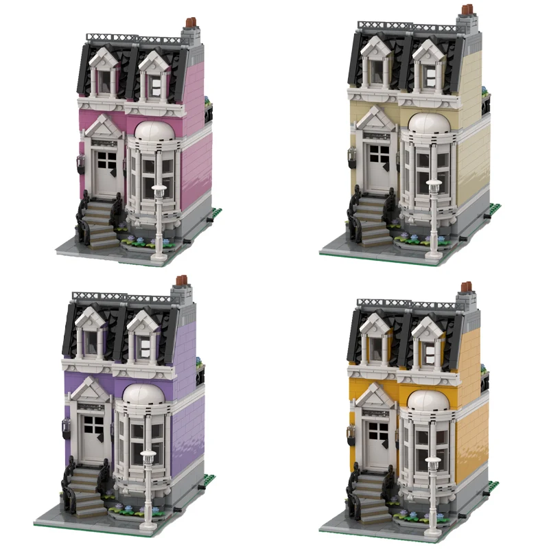 NEW City Hot Selling Street View Modular Town House building model DIY creative ideas ChildrenToy birthday Gift Blocks MOC-10270