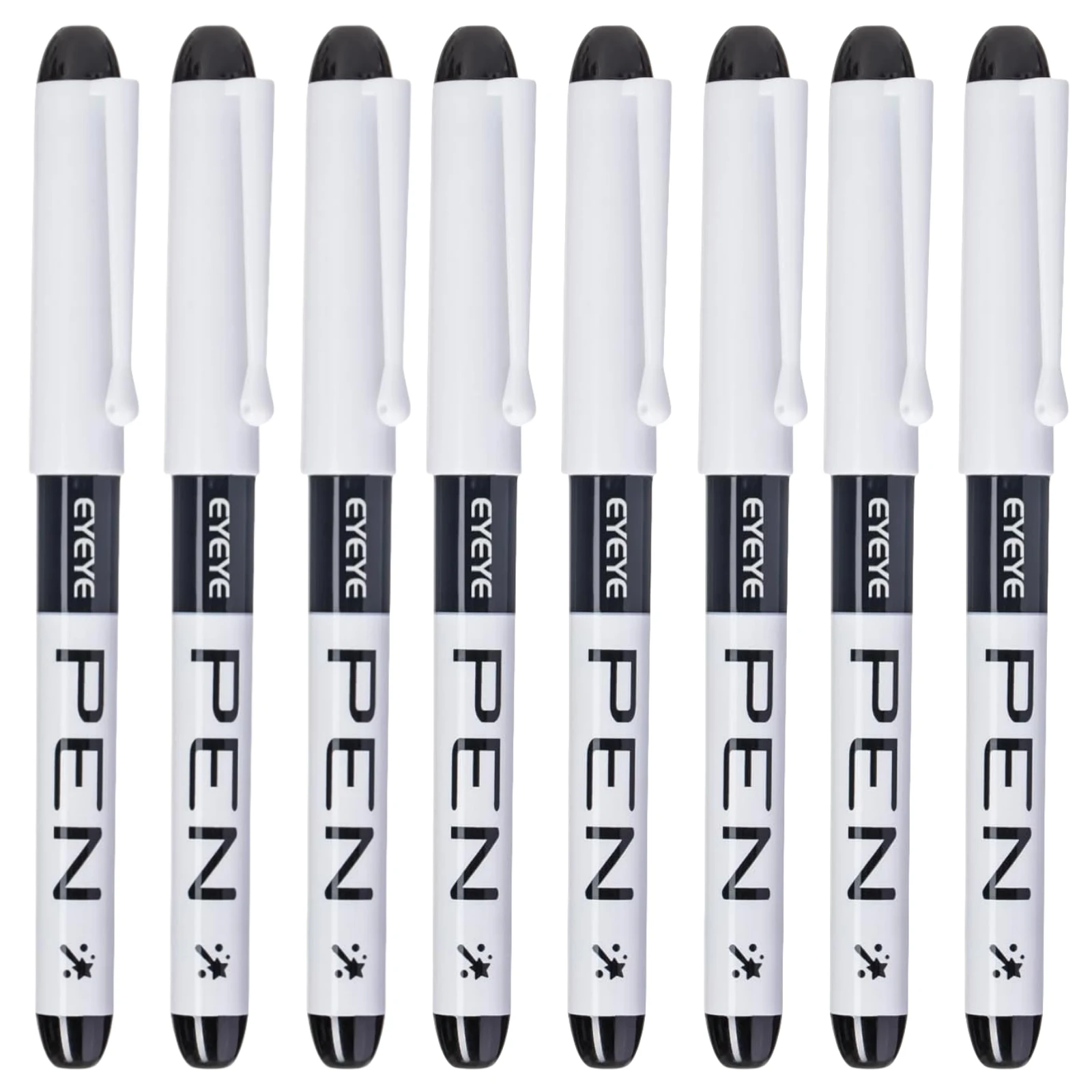 Wegwerpvulpennen, rechte vloeibare vulpennen, voor schrijven, sneldrogende inktpen, soepel schrijven veelkleurige kunstbenodigdheden