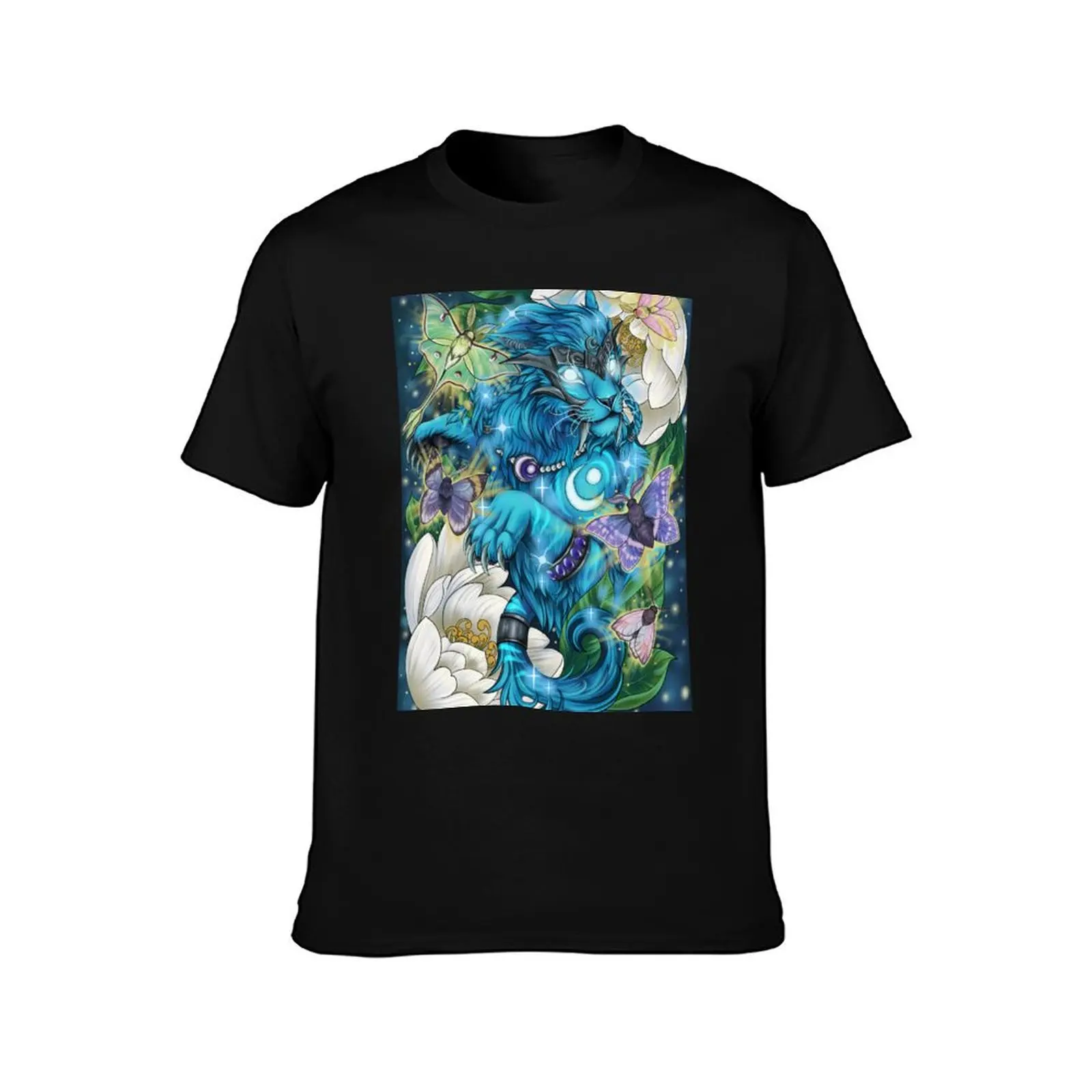 Ghost of the Pridemother Druid Cat T-Shirt Casual Pattern Print Tee Shirt T-Shirt