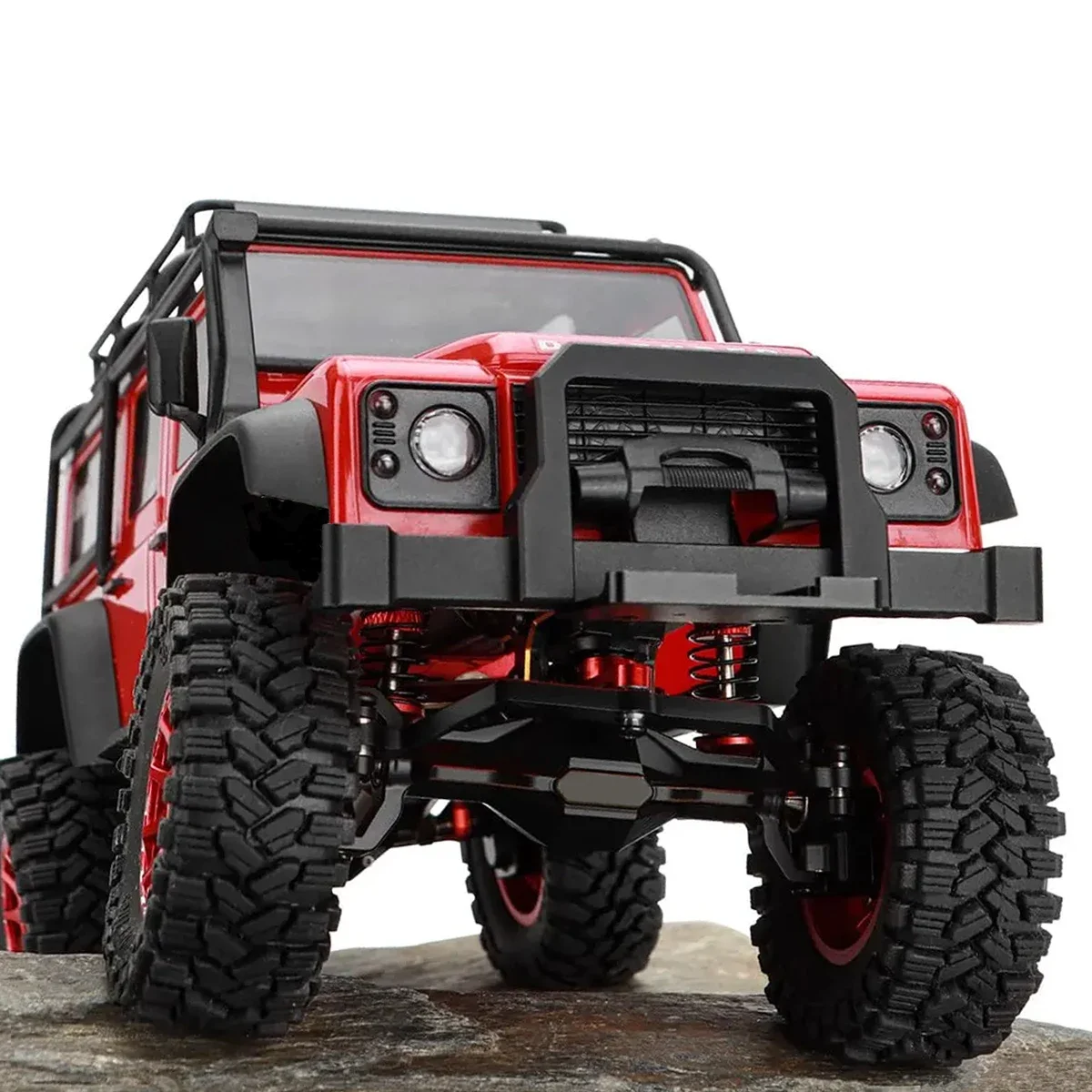 Eje de Portal de latón pesado TRX4M, conjunto de actualización de alta separación para 1/18 RC Car Crawler TRX4-M Bronco Defender K10, chasis LCG DIY