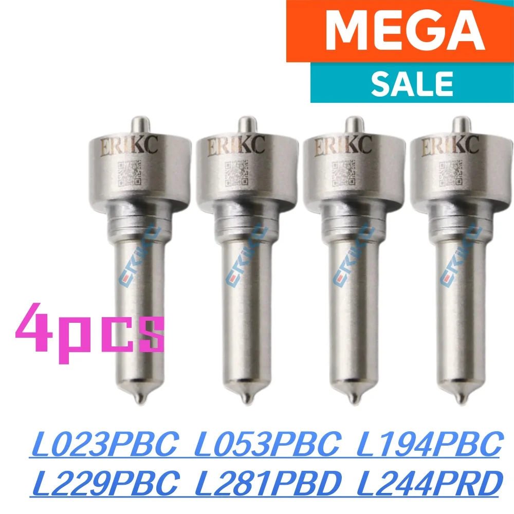 

4PCS L023PBC L053PBC Common Rail Injector High Pressure Fog Nozzle L194PBC L229PBC L281PBD L244PRD Spray Nozzle