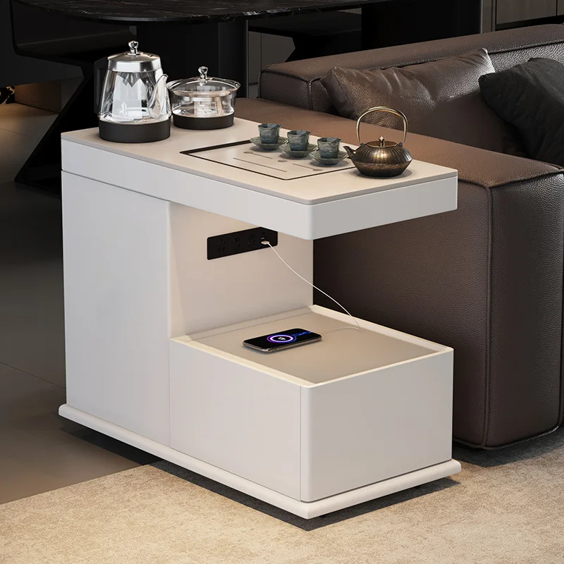 Luxury Multifunctional Smart Bluetooth Wireless Charging Nightstand, Sofa Side Cabinet, Coffee & Beverage Cabinet