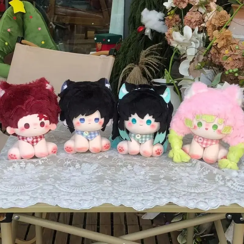 Muñeco de Peluche Kawaii de Demon Slayer de 15 cm, Muñeco de Algodón de Muichiro Tokito, Shinobu Kocho, Giyu Tomioka, Juguetes de Peluche de Anime