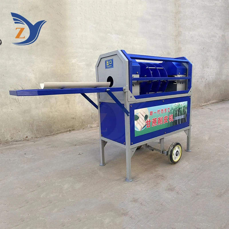 Sugarcane Peeler Machine Electric Commercial 100KG Per Hour Cane and Stripping Semi-automatic Pare Stainless Steel Skin Removing