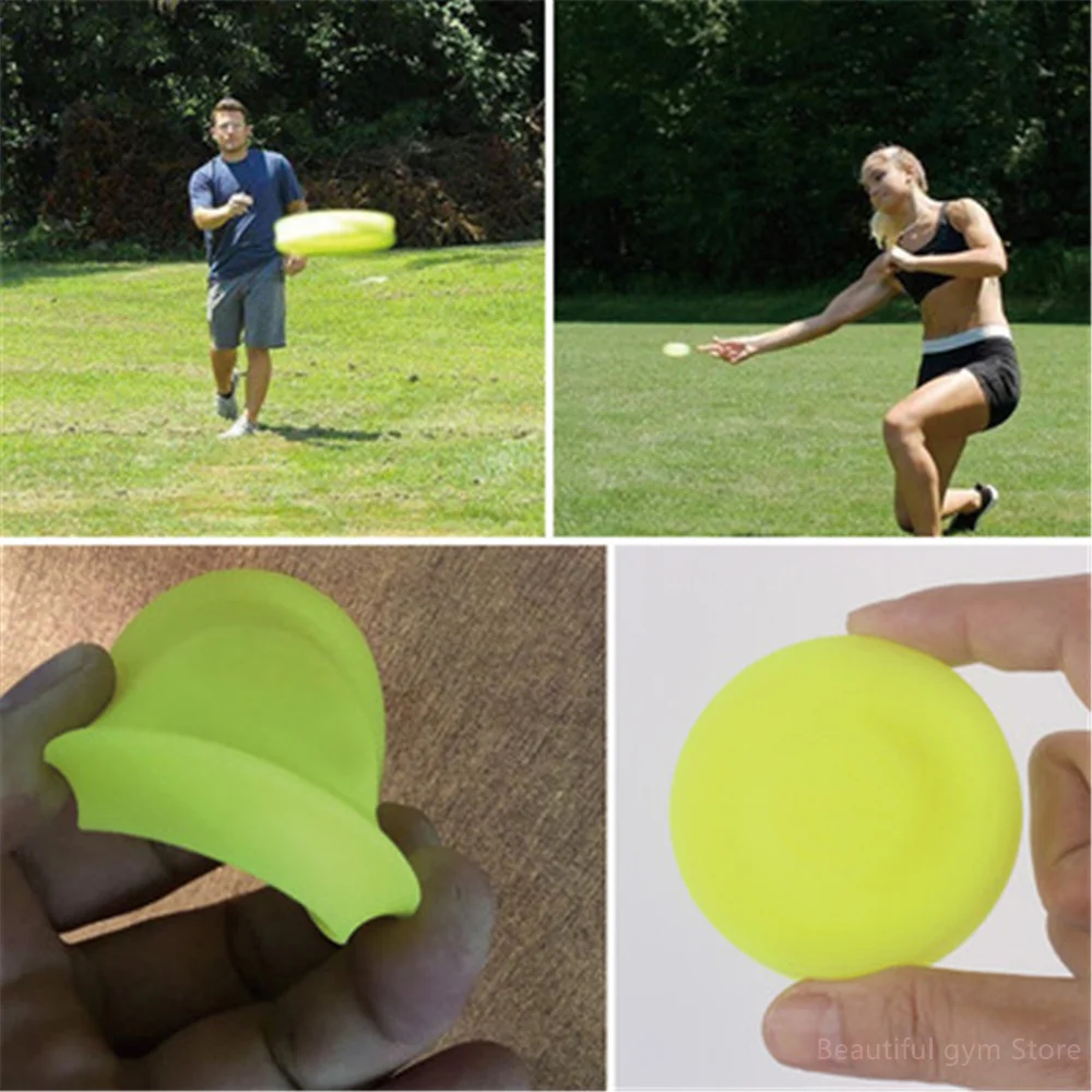 

Mini Beach Flying Disk For Outdoor Sports Silicone Balance Disc Decompression Toys To Play Beach Entertainment Toys