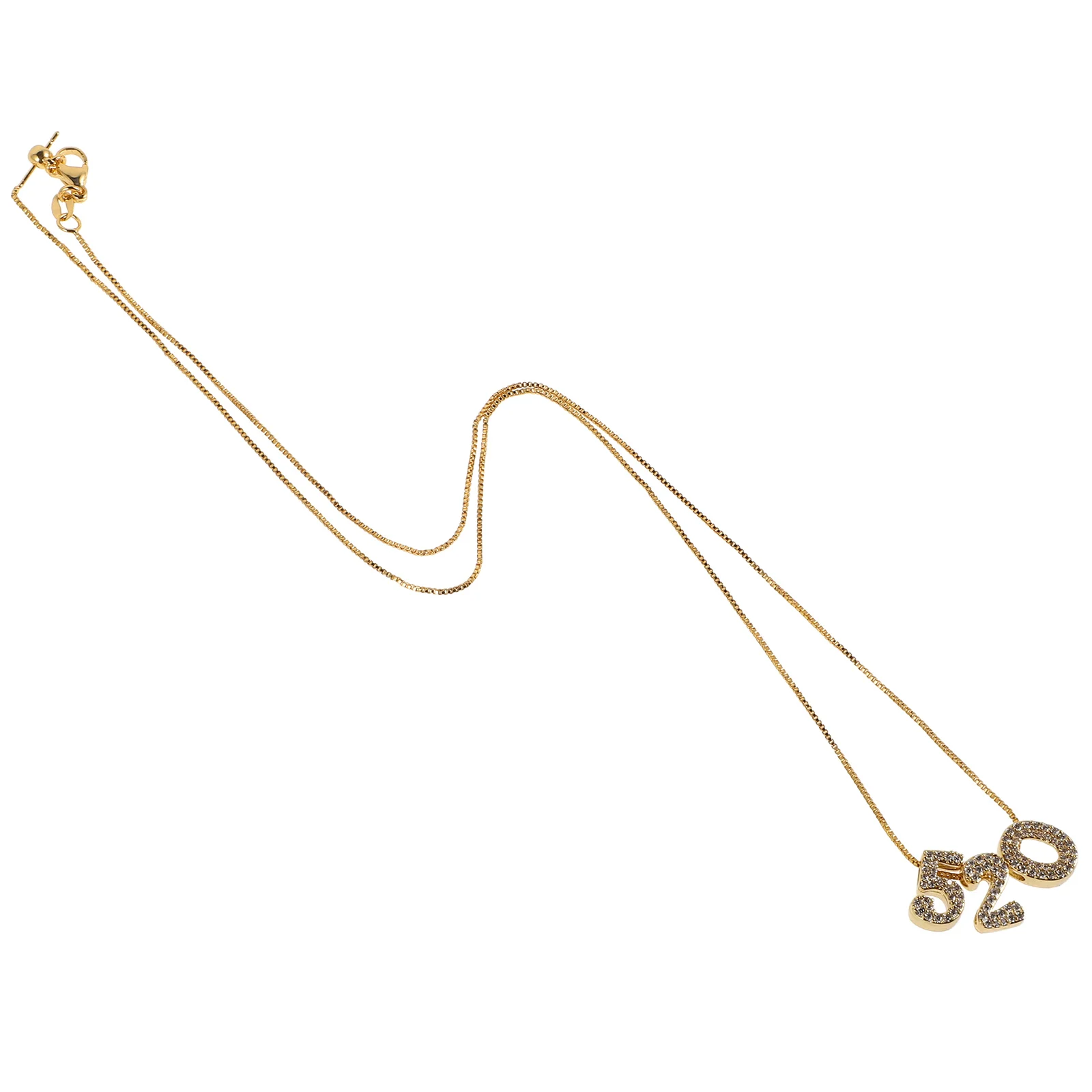 

Simple Pendant Necklace 520 I Love You Clavicle Chain Women Matching Couple Jewelry Gift Birthday Party Princess Necklace Copper