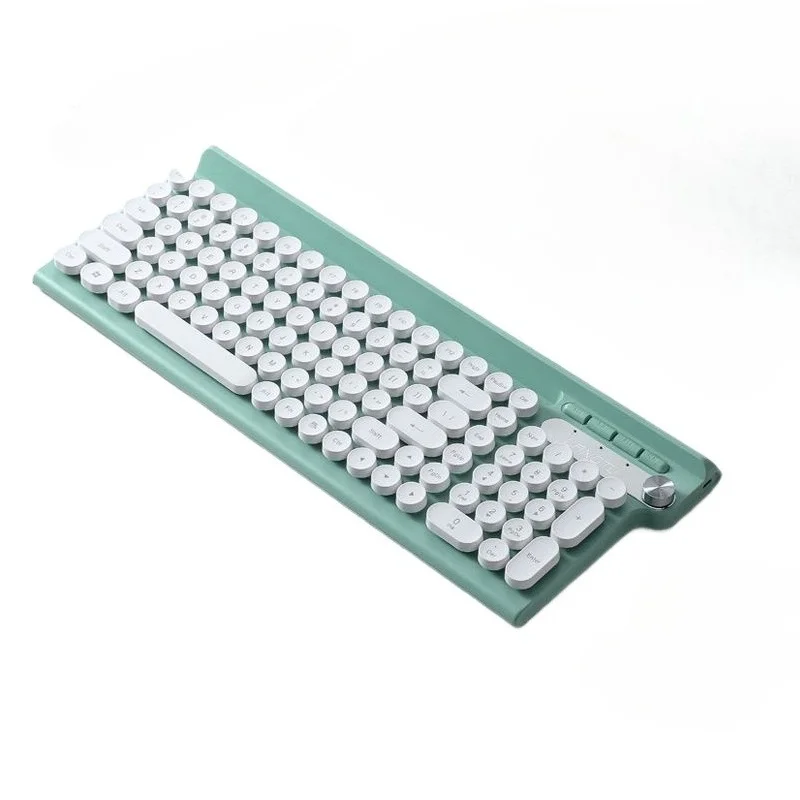 Adjustable wireless silent keyboard and mouse set, flat groove bracket in one, laptop charging model
