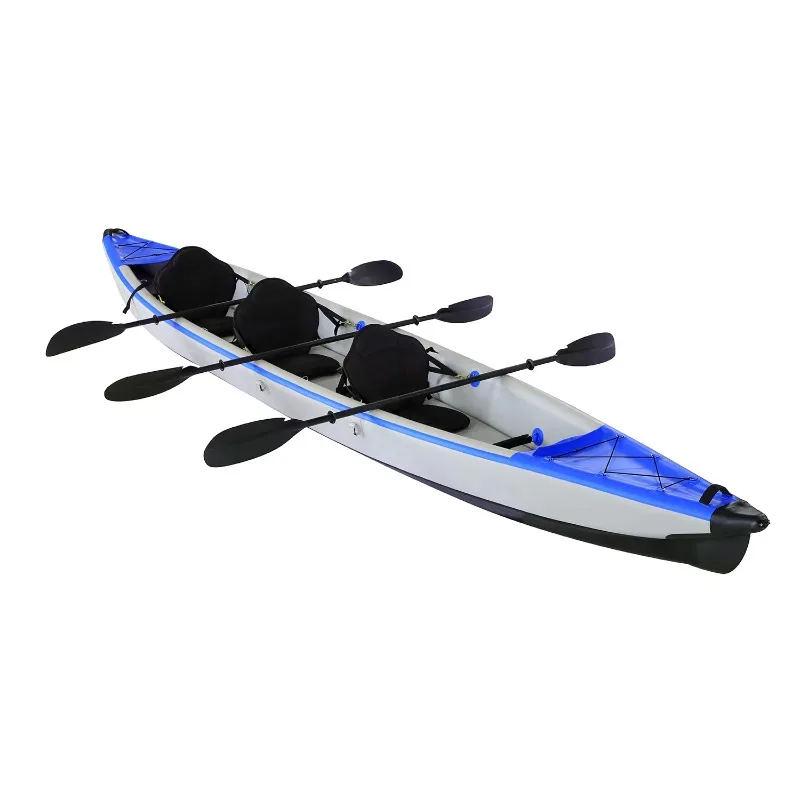 

4m X 1.1m Inflatable Kayaks Drop Stitch Outdoor Camping 4-Person Inflatable Kayak With Paddle For Camping And Fishing